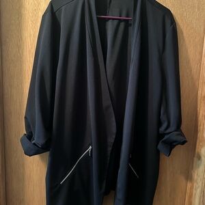 Maurices Black Open-Front Blazer